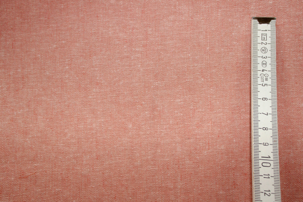 Leinen-/ Baumwollgemisch Essex Yarn Dyed coral (10 cm)